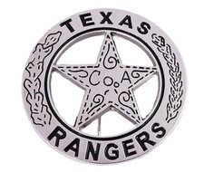 Texas Rangers Company A Star Badge Pin — Wild West Lawman Badge picture