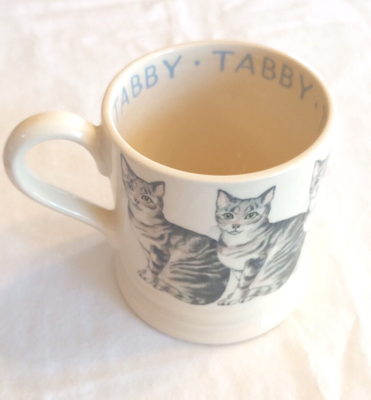 Bridgewater Tabby Cat Coffee Mug Ceramic Cup England