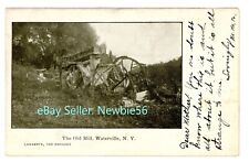 Waterville NY - RUINS OF OLD GRIST MILL - Postcard Oneida County picture
