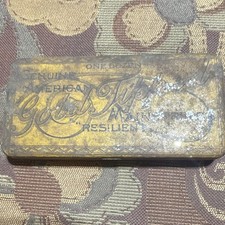 American Waltham Watch Company Waltham, Massachusetts antique watchmaker's tin picture
