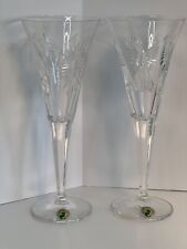Waterford Crystal MILLENNIUM: (2) “All 5 Toasts” Champagne Flutes 9 1/4” NEW picture