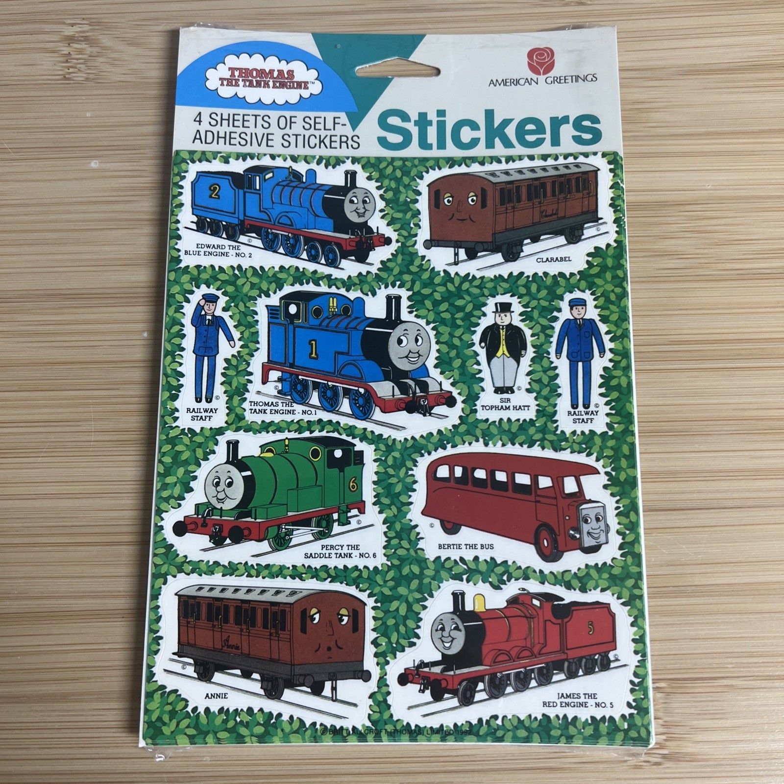 Thomas The Tank Engine Stickers American Greetings 1991 New Sealed Pack ...