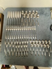 Cambridge Silver Sophia Modern Lot Of 64 Forks Spoons Knives Serving Set picture
