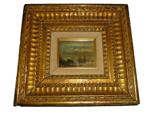 Antique Oil Painting Norton Howe Collection Poyntell Seascape Marine Ships 3x4 picture