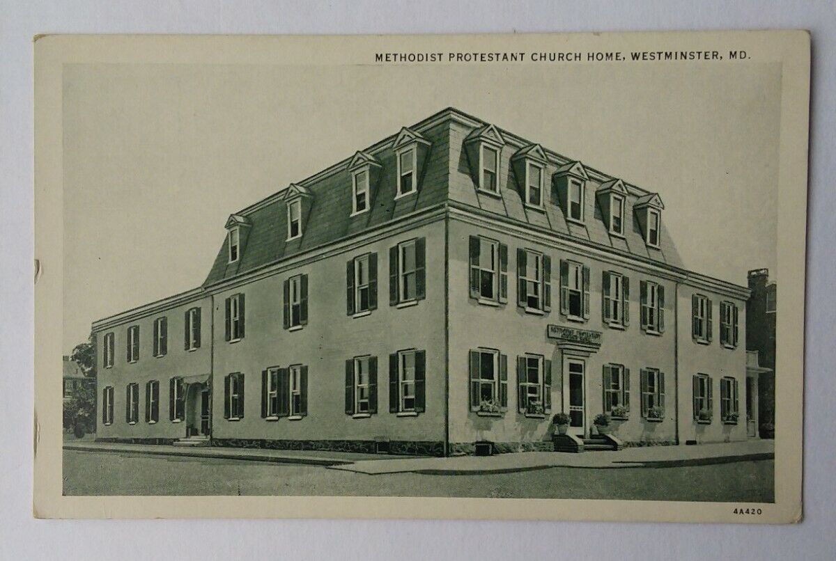 Vintage Westminster Maryland Methodist Home  Photo Postcard Rppc