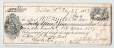 1888 Weston West Virginia draft, check, beautiful vignettes picture