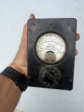 WESTON NAVY VOLTMETER MODEL 695 Type 11 MILTARY WWII VOLTMETER POWER LEVEL z26 picture