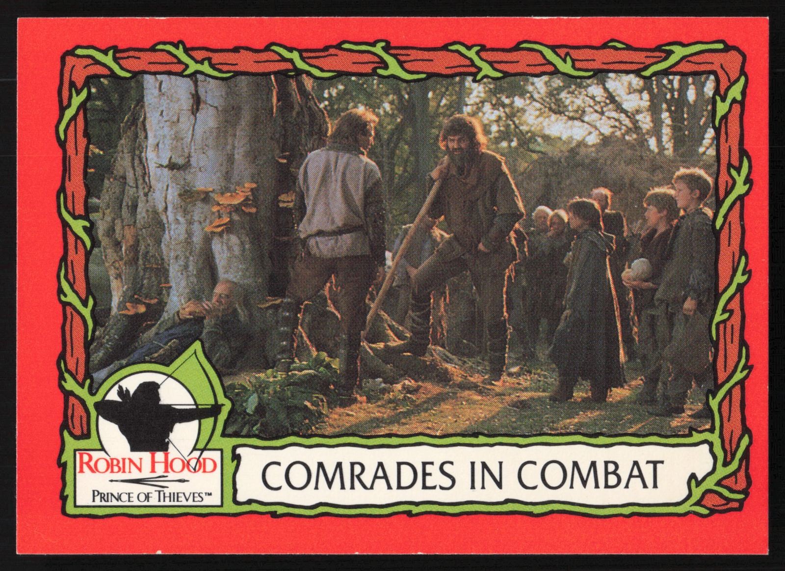 1991 Topps Robin Hood Prince Of Thieves Of Comrades In Combat #24 Little John 1991 Topps Robin Hood Prince Of Thieves Of Comrades In Combat #24 Little John