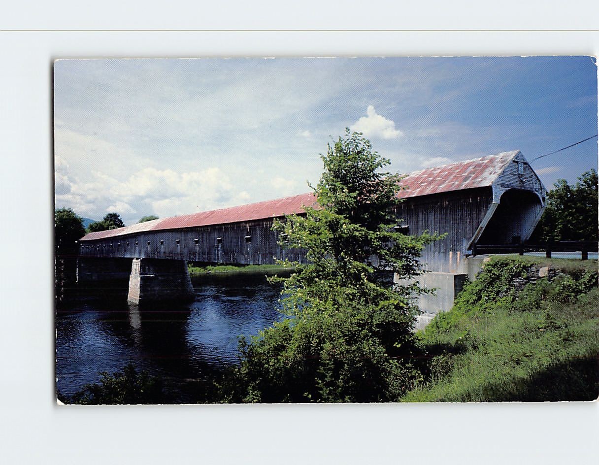 Postcard Windsor-Cornish Covered Bridge NH USA Postcard Windsor-Cornish Covered Bridge NH USA