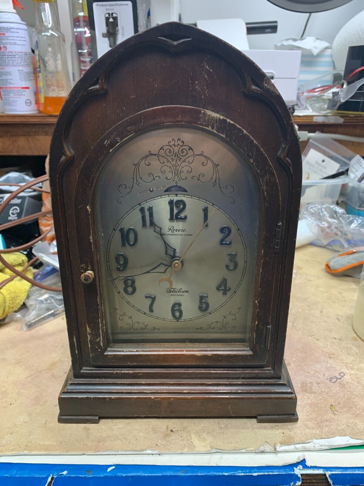 Antique Revere Telechron Clock - Westminster Chime - Type B3 Vintage - see video