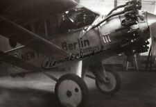 8x10 Print Clarence Chamberlin Pioneer of Aviation Seated in Aircraft #CCHM picture