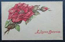 Easter Greetings postcard :  Rose - PM 1909 South Windham ME Maine picture
