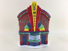 Warner Bros Looney Tunes Christmas Ceramic Theater Votive Candle House Vtg 2000 picture