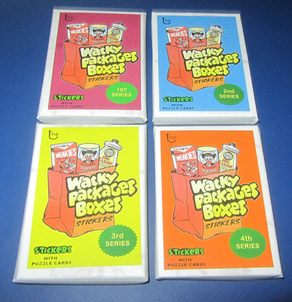 LOST WACKY PACKAGES BOX STICKERS 2ND SERIES RED LUDLOW SET #11/15  @@ RARE @@