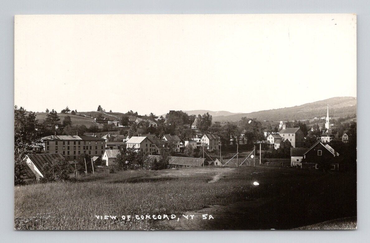 Vermont Concord RPPC Vintage Photo Postcard 20