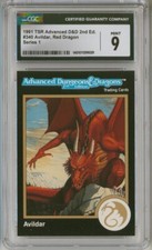 CGC 9 Gold Border 1991 AD&D TSR RPG Card #340 ~ Larry Elmore Fantasy Dragon Art picture