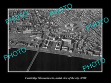 Cambridge Massachusetts Aerial View Of City c1960 Large Historic Old Photo picture
