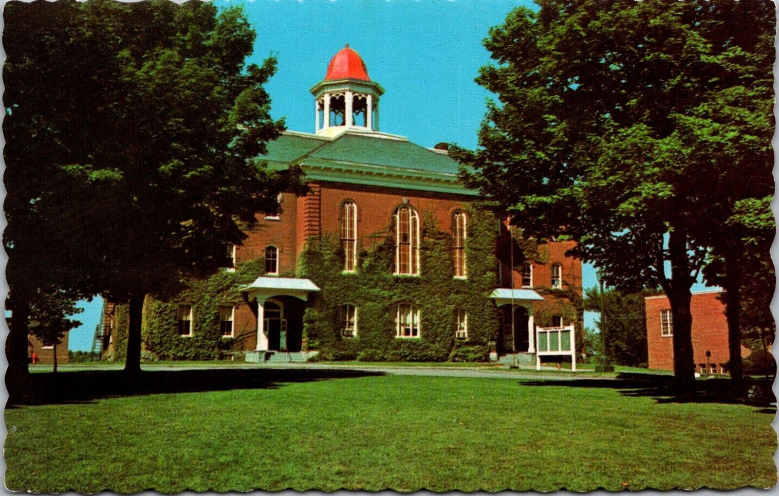 Founders Hall MCI Pittsfield Maine Postcard