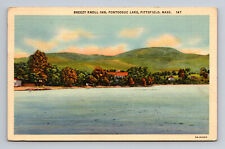 c1935 Breezy Knoll Inn Hotel Pontoosuc Lake Pittsfield Mass Linen Postcard picture