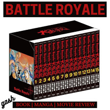 Comic Battle Royale Manga Pop Rare OOP Volumes 1-15 Complete Series English picture
