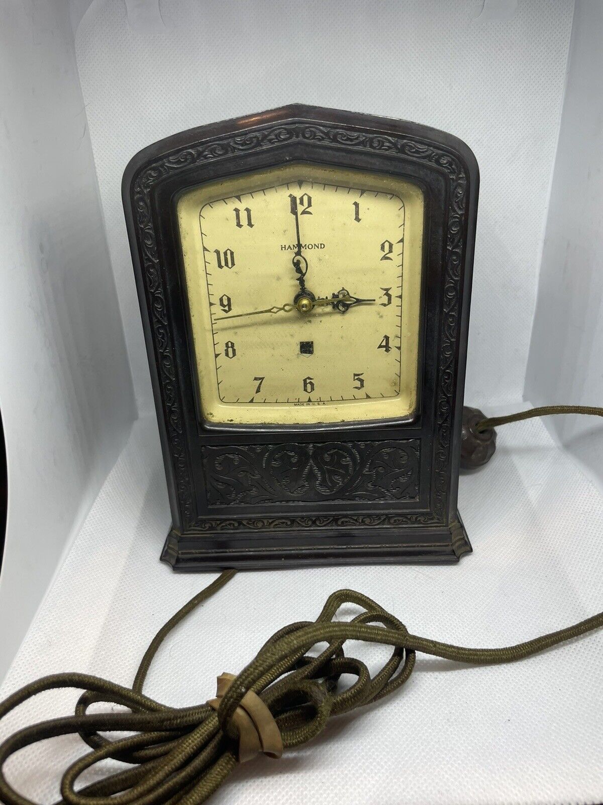 VINTAGE Hammond Alarm Electric Clock