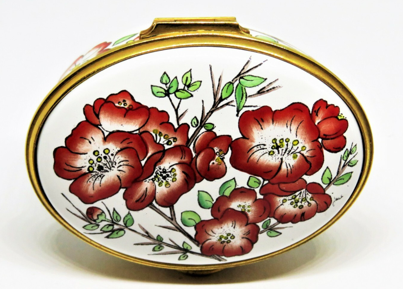 KINGSLEY/MOORCROFT ENAMEL BOX - RED POPPY - POPPIES - CALIFORNIA STATE FLOWERS KINGSLEY/MOORCROFT ENAMEL BOX - RED POPPY - POPPIES - CALIFORNIA STATE FLOWERS