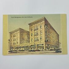 Hotel Montgomery San Jose California Linen Postcard picture