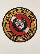 Defunct Groton Connecticut Police Dept Dive Team Patch - Disbanded CT picture