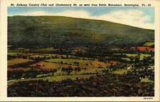 Mt Anthony Country Club Glastenbury Bennington VT Vermont Linen Postcard VTG UNP picture
