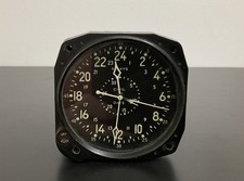 Waltham Watch Co 8-Day Date Clock CDIA Aircraft Cockpit Vintage WW2 Era Running picture