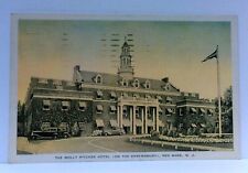 Red Bank New Jersey NJ Molly Pitcher Hotel On Shrewsbury Vintage Cars Postcard picture