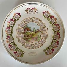 1911-1912 EAST OTTO NEW YORK COMPLIMENTS of Wm G BURY ADVERTISING CALENDAR PLATE picture