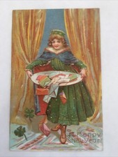 Happy New Year Graettinger Iowa 1909 To Wallingford Antique Postcard picture