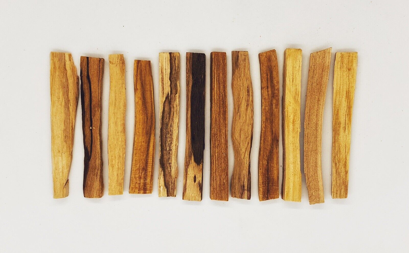 12 THINLY CUT Peru Palo Santo Sticks