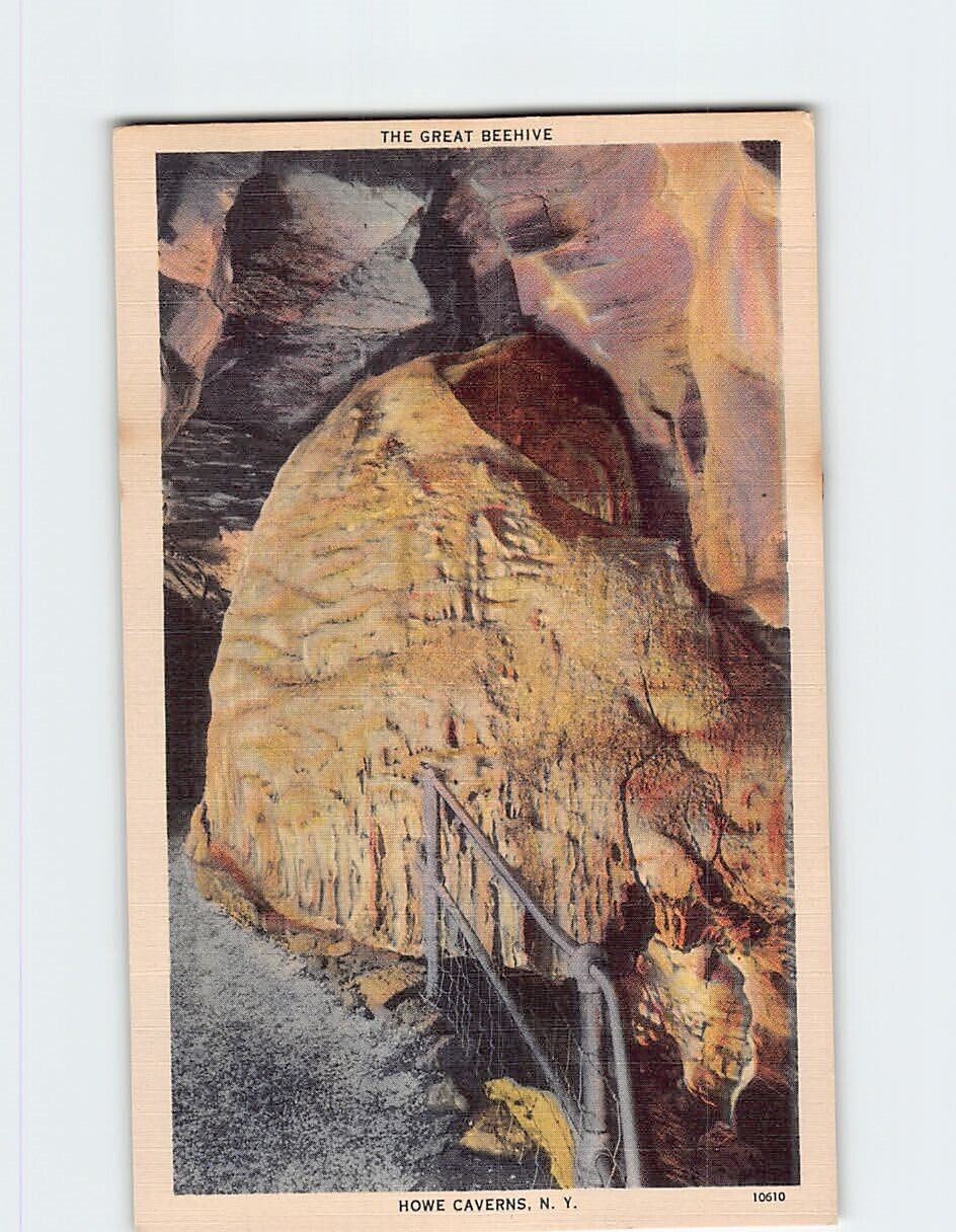 Postcard The Great Bridge Howe Caverns New York USA