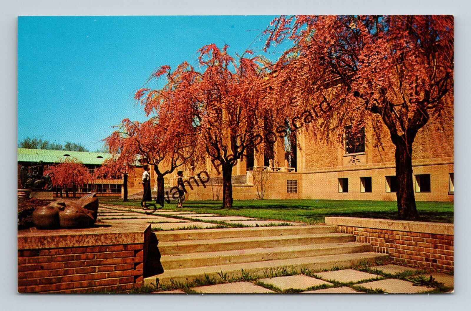 Postcard Cranbrook Academy of Art Galleries Bloomfield Michigan Vintage