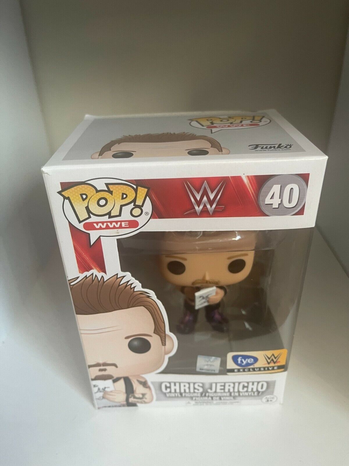 CHRIS JERICHO FYE Exclusive Funko Pop WWE Vinyl Figure #40 the List of Jericho