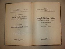 Germany Book Jewish Judaica 1907 German   French Joseph Bechor Schor History picture