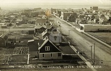 Williston, ND North Dakota looking south 1911 RPPC Photo Postcard COPY picture