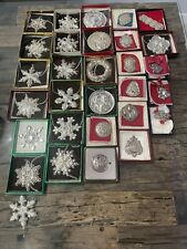 Lot of 31 Towle/USHS De Matteo/ Gorham Sterling Silver Christmas Ornaments picture