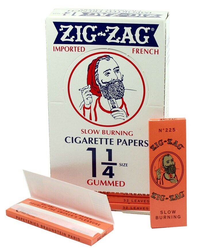 Zig-Zag French Orange Rolling Papers 1 1/4 24 Booklet Carton 