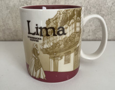 Starbucks Lima Peru Global Icon Mug Rare Discontinued Ceramic Coffee Mug 16oz picture
