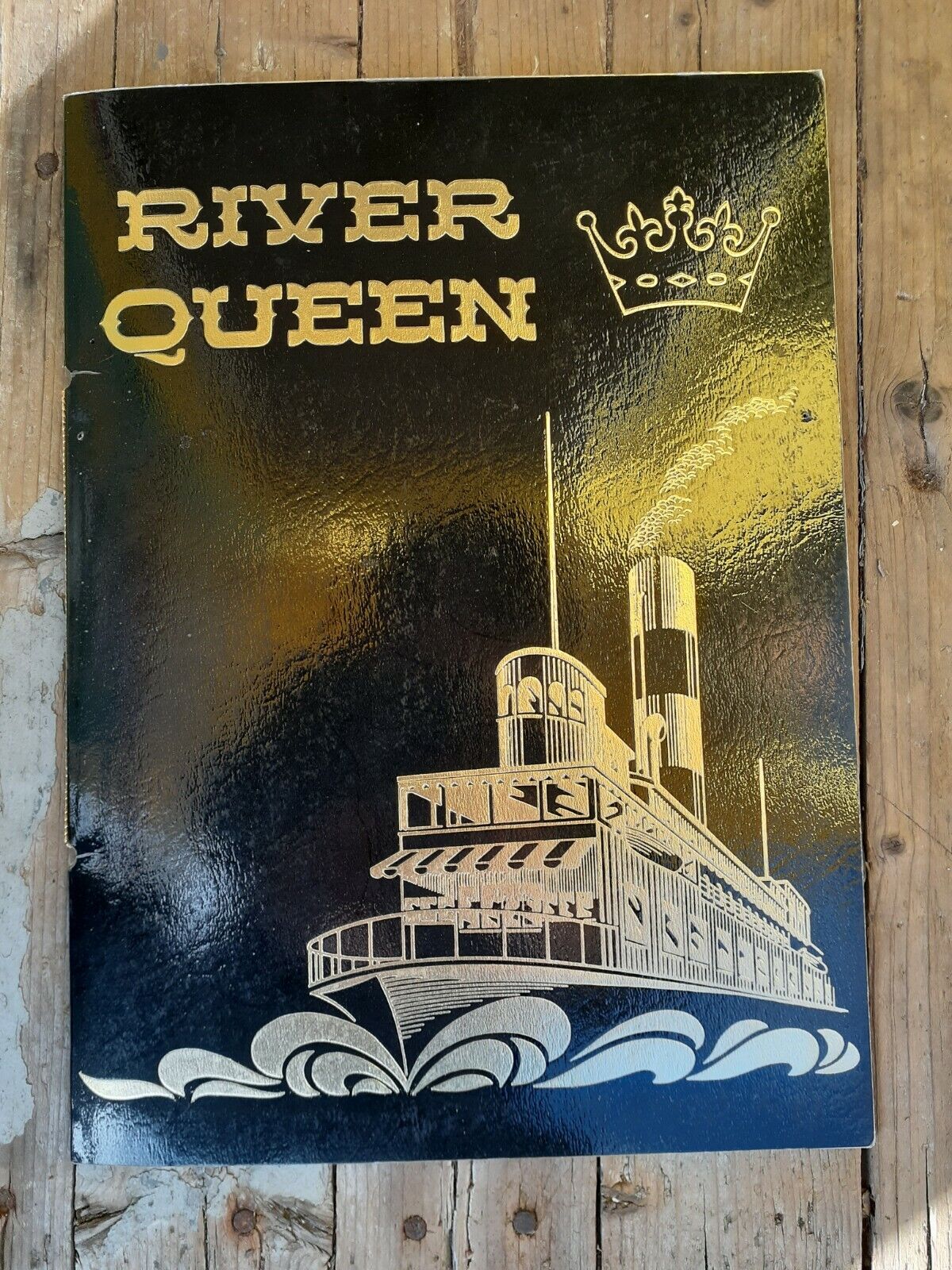 Vintage River Queen Floating Restaurant Dinner Menu Portland Oregon 1980s