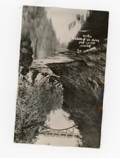 Vintage Postcard Quechee VT Bridge Undivided Unposted RPPC Slightly Warped picture