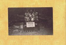 VT Proctorsville 1913 rare RPPC real photo postcard 6TH GRADE CLASS VERMONT  picture