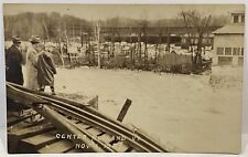Center Rutland Vermont. November 4. 1927. Great Flood. Real Photo Postcard. picture