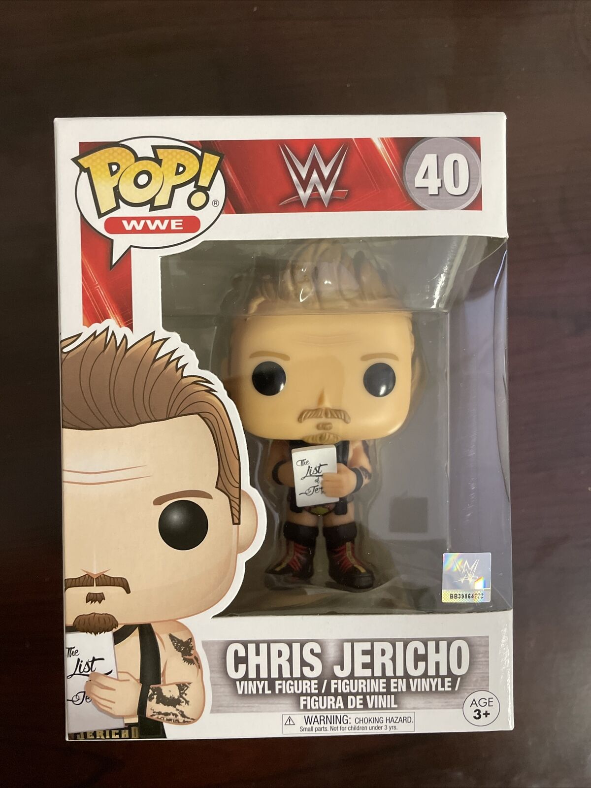 Funko Pop WWE Wrestling Chris Jericho #40 Vaulted/Retired Vinyl Figure