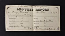 1876 antique PERCY BARNARD MONTLY MARLBORO SCHOOL REPORT chester pa downing pyle picture