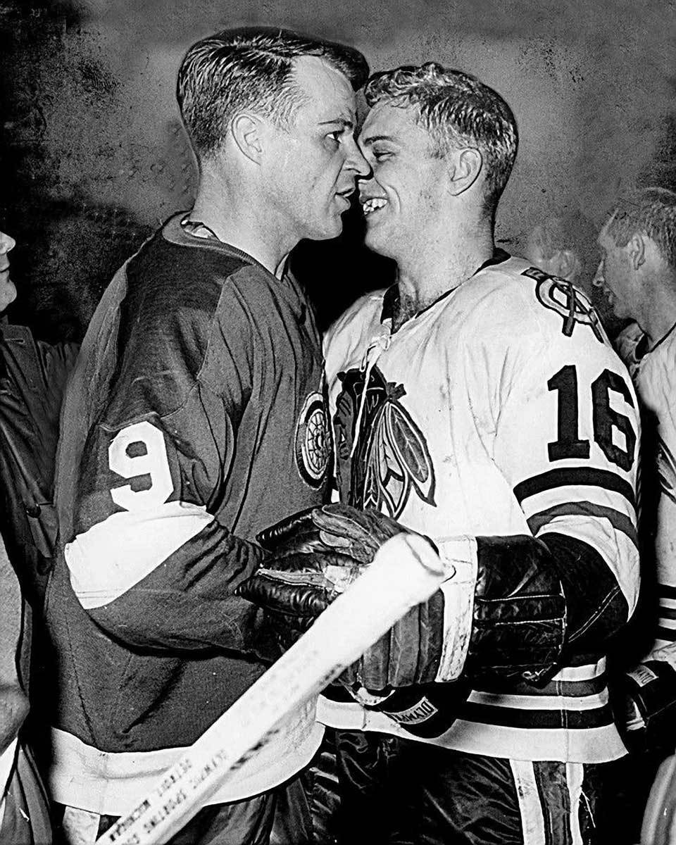 Gordie Howe Bobby Hull NHL Hockey 8x10 Photo 002