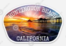 Huntington Beach VINYL STICKER -  California Surfing Pacific Ocean Surf decal picture